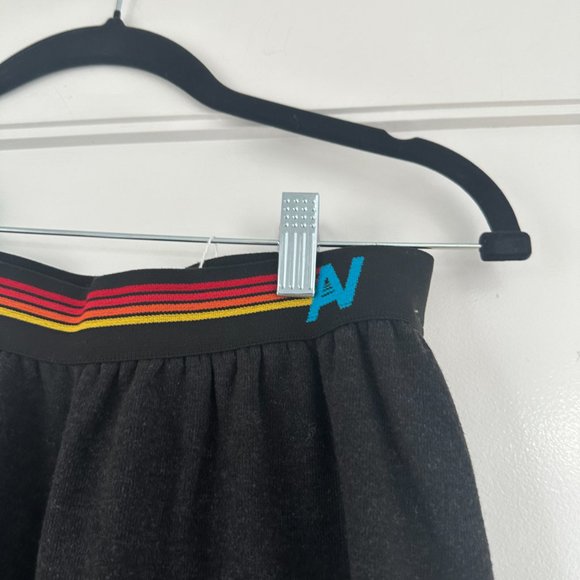 Aviator Nation Sweatpants Logo Stripe Elastic Waistband Black Unisex Sz Small - Picture 4 of 9